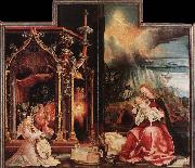 Concert of Angels and Nativity Matthias  Grunewald